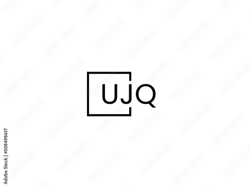 UJQ letter initial logo design vector illustration UJQ letter initial logo design vector illustration