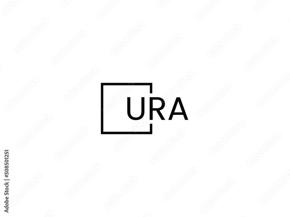 URA Letter Initial Logo Design Vector Illustration URA Letter Initial Logo Design Vector Illustration