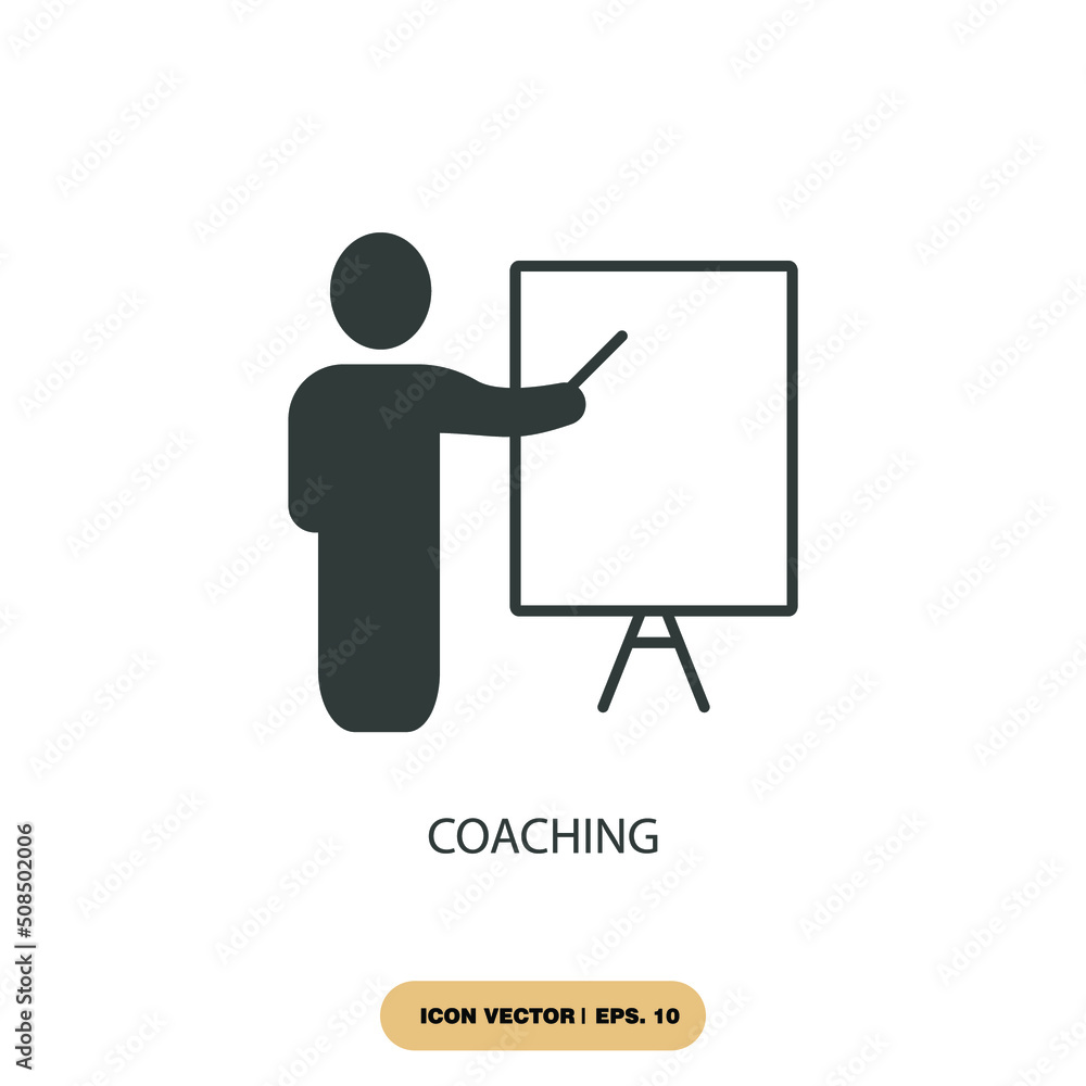 coaching icons symbol vector elements for infographic web coaching icons symbol vector elements for infographic web