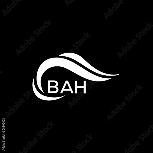 BAH Unique and best letter logo vector design on black background. AAA creative initials letter logo concept. AAA letter design.

