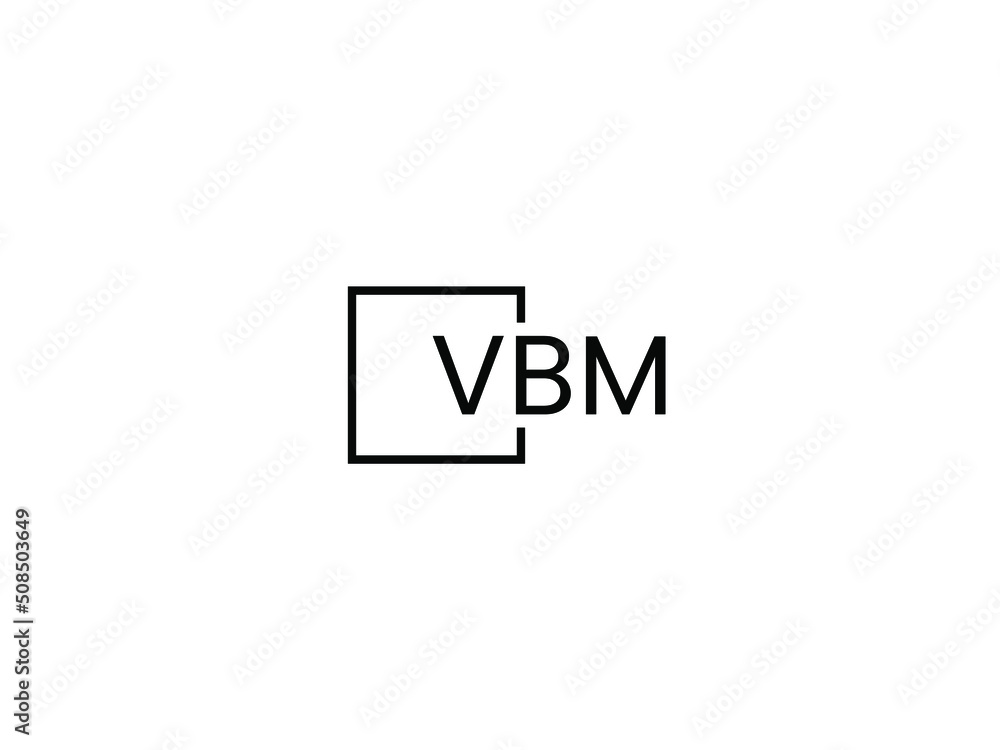 VBM letter initial logo design vector illustration VBM letter initial logo design vector illustration