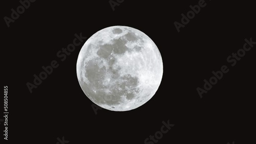 bright moon on a clear night in Texas photo