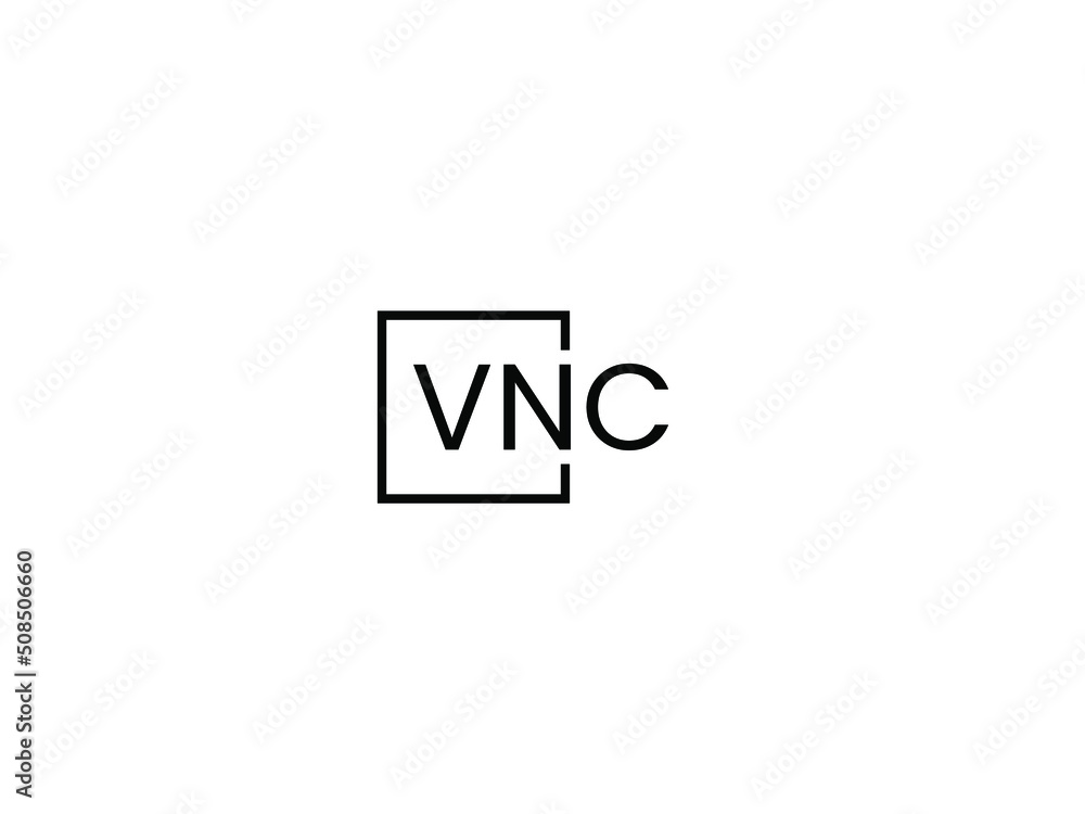 VNC letter initial logo design vector illustration VNC letter initial logo design vector illustration