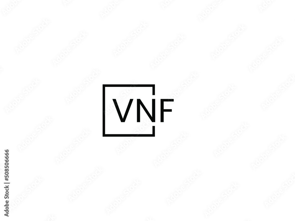 VNF letter initial logo design vector illustration VNF letter initial logo design vector illustration