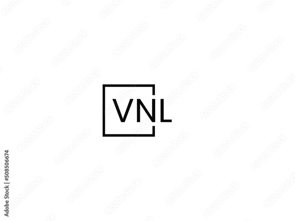 VNL letter initial logo design vector illustration VNL letter initial logo design vector illustration