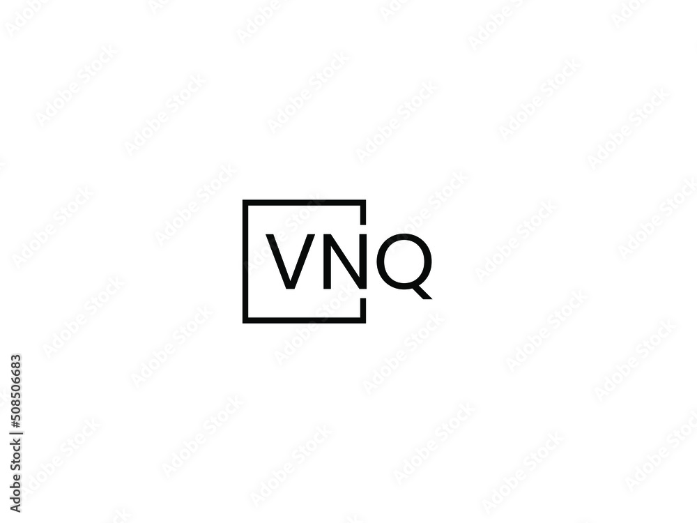 VNQ letter initial logo design vector illustration VNQ letter initial logo design vector illustration