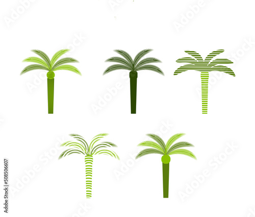 Palm icon. Isolated on white background. Vector illustration.