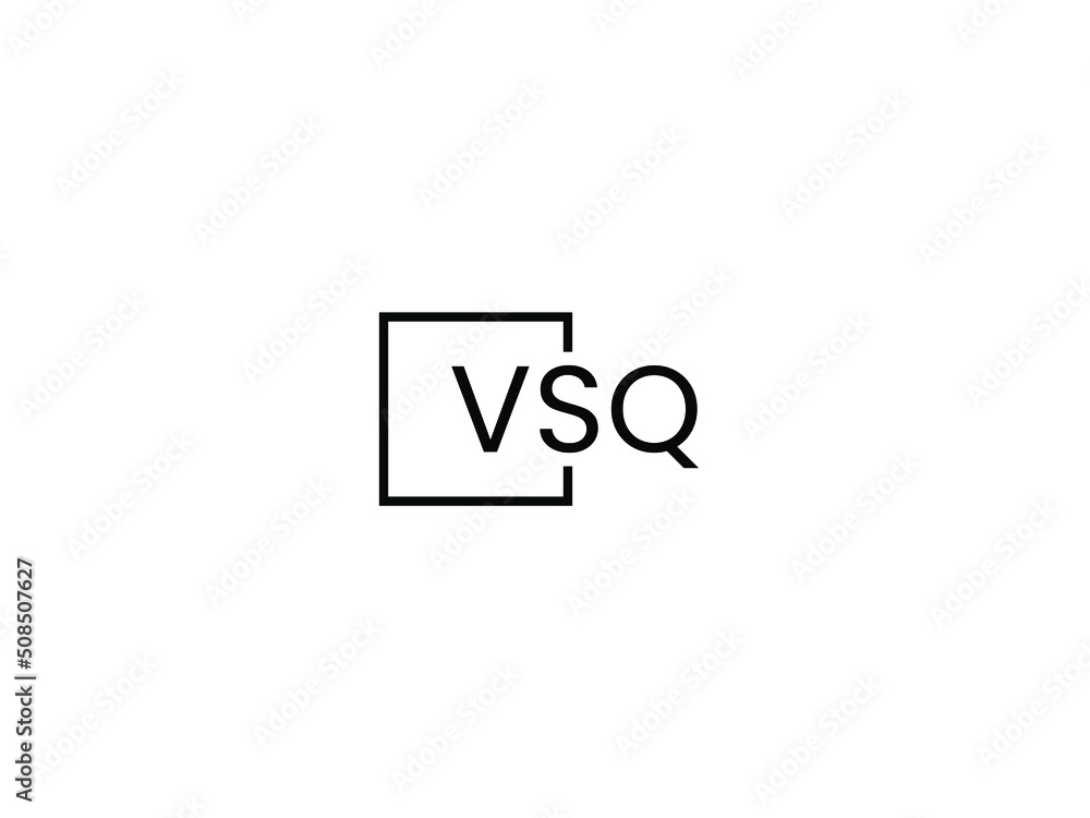 VSQ letter initial logo design vector illustration VSQ letter initial logo design vector illustration