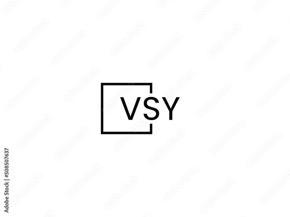 VSY letter initial logo design vector illustration VSY letter initial logo design vector illustration