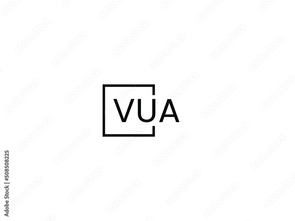 VUA letter initial logo design vector illustration VUA letter initial logo design vector illustration