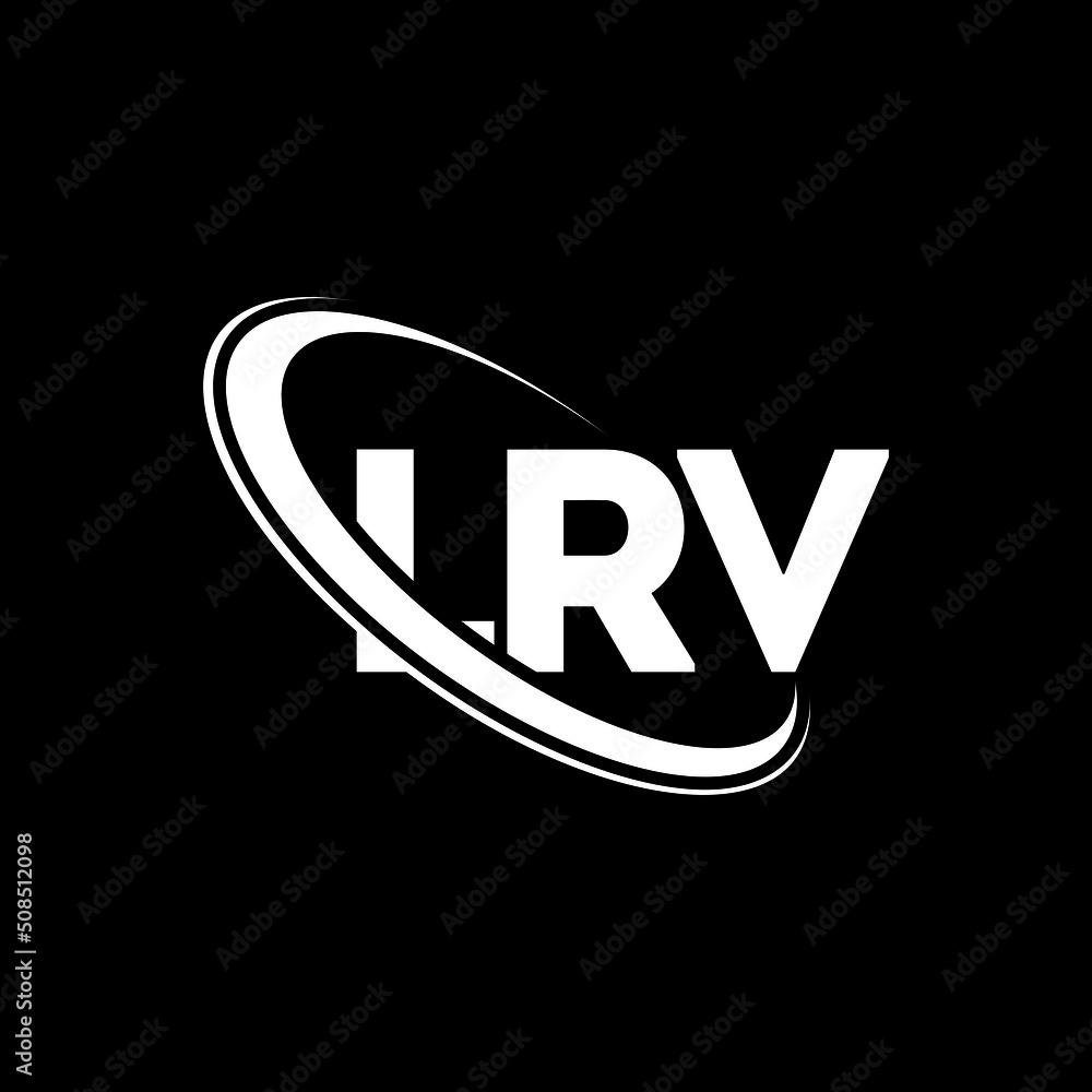 LRV logo. LRV letter. LRV letter logo design. Initials LRV logo linked
