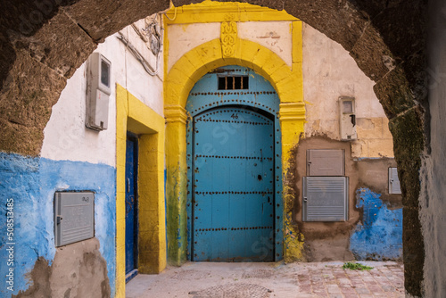 medina alley, Essaouira, morocco, africa photo