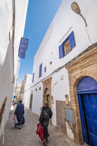 medina alley, Essaouira, morocco, africa photo