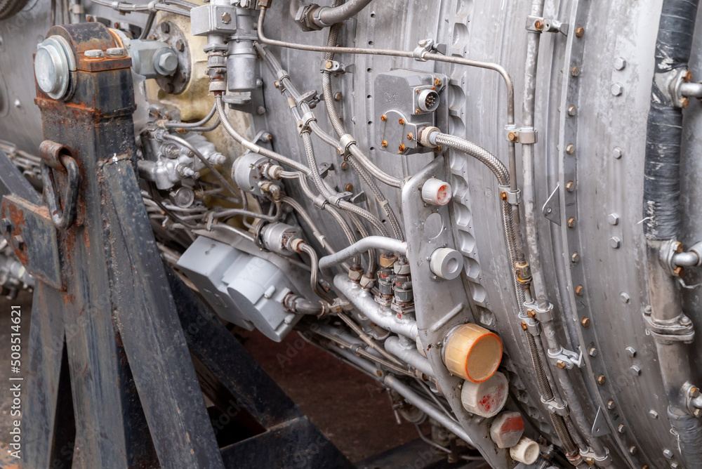 Engine of the plane Engine of the plane