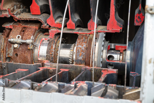 Engine of the plane