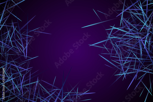 Digital geometric blue lines streams visual technology concept. Abstract scientific background