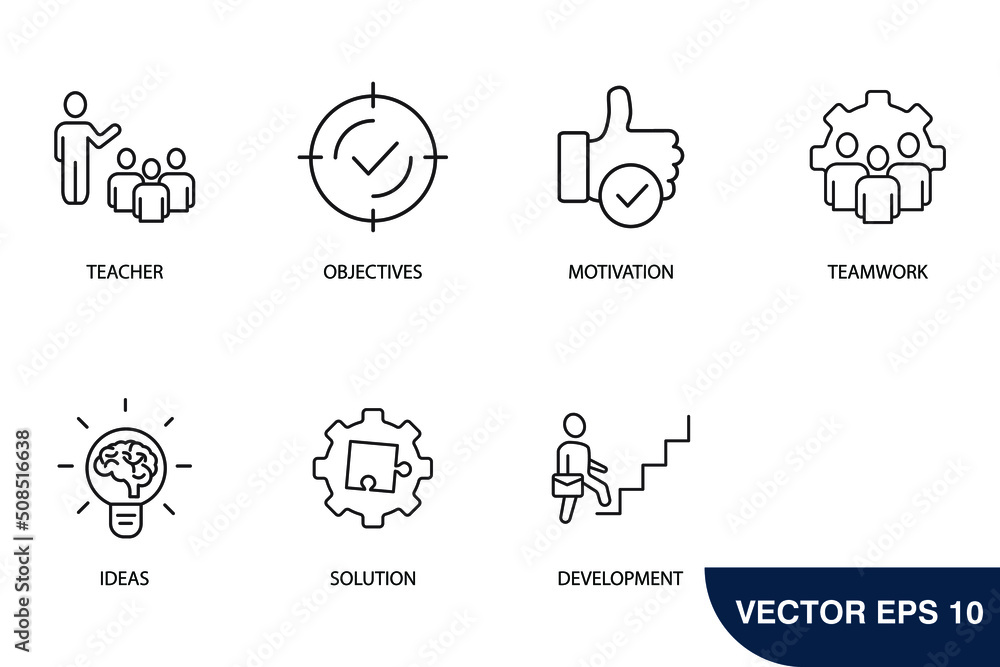 Workshop icons set . Workshop pack symbol vector elements for infographic web