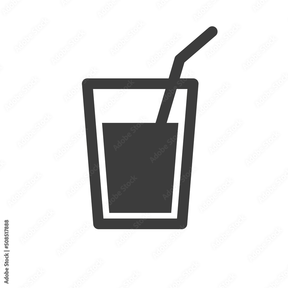 Drink icon vector on white background. Vector illustration Drink icon vector on white background. Vector illustration