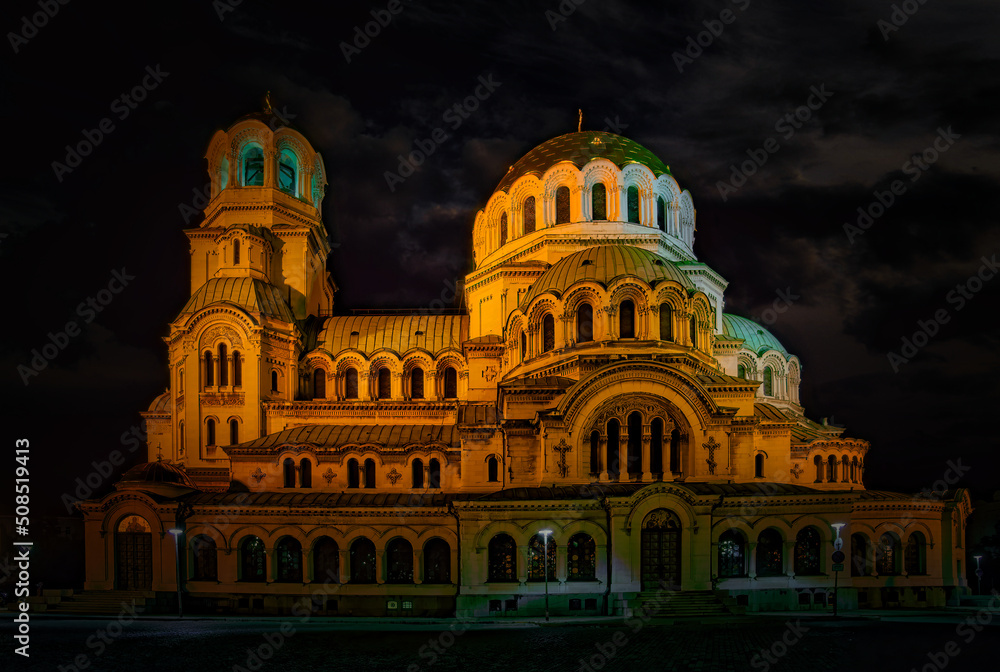 Alexander Nevski orthodox cathedral in Sofia, Bulgaria