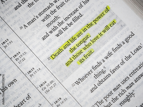 Proverbs Chapter 18 verse 21