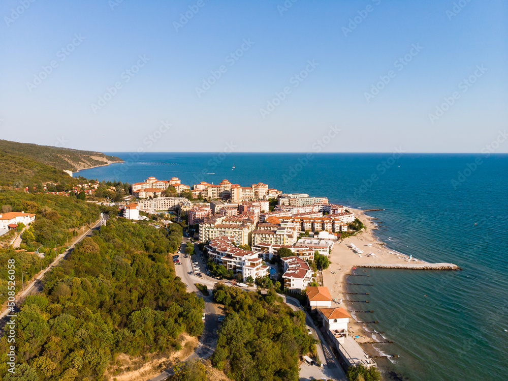 Seaside view of Elenite, resort complex in Bulgaria
