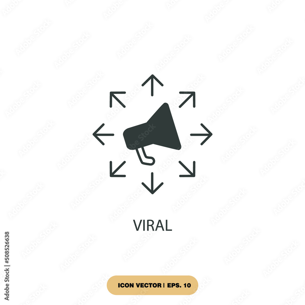 viral icons symbol vector elements for infographic web viral icons symbol vector elements for infographic web