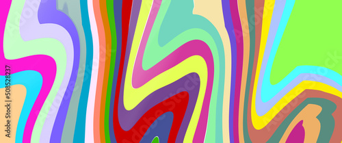Rainbow Lined Swirl