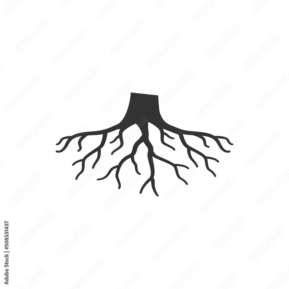 Obraz premium root logo icon design vector