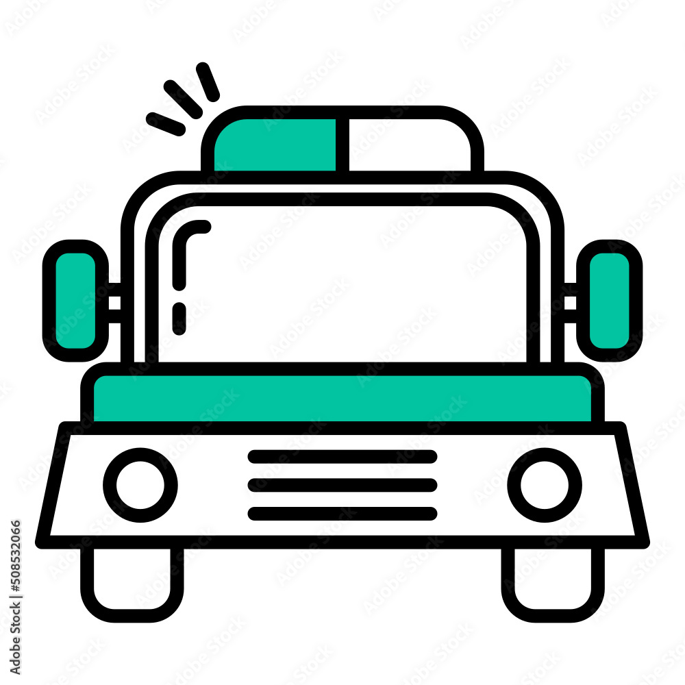 ambulance car icon on transparent background ambulance car icon on transparent background