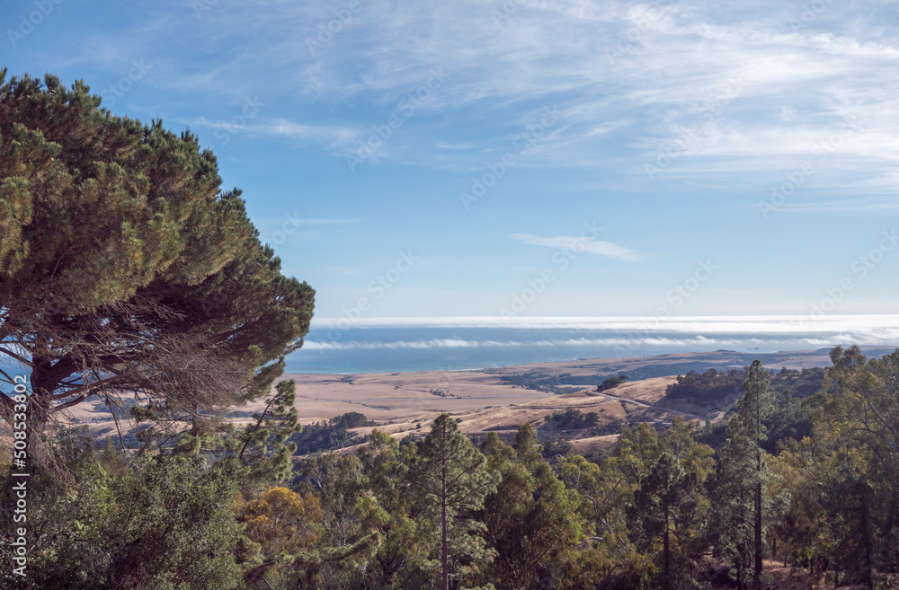 View of California Coastline from San Simeon