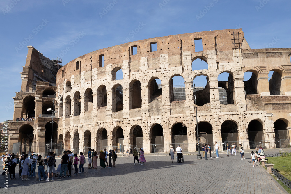 Colosseum and the sun