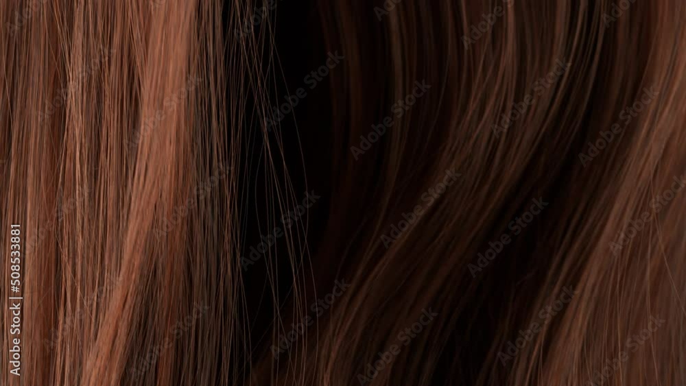 Super Slow Motion Shot of Waving Brown Hair at 1000 fps. Super Slow Motion Shot of Waving Brown Hair at 1000 fps.