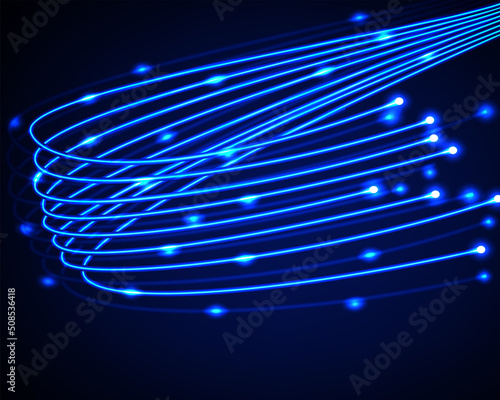 Fiber optic light vector