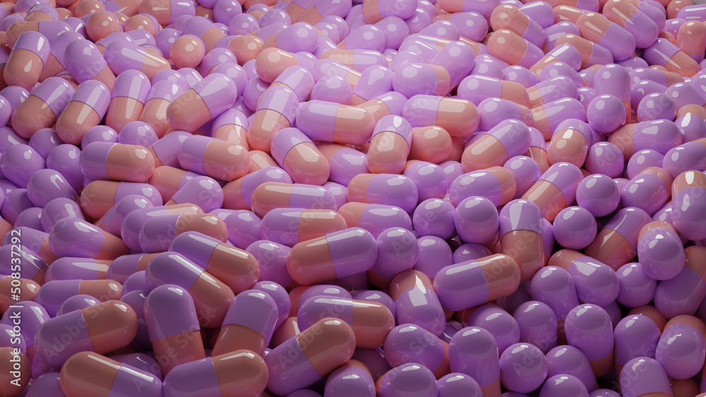 Obraz premium Pink red pills