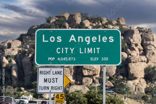 Los Angeles City Limit sign...