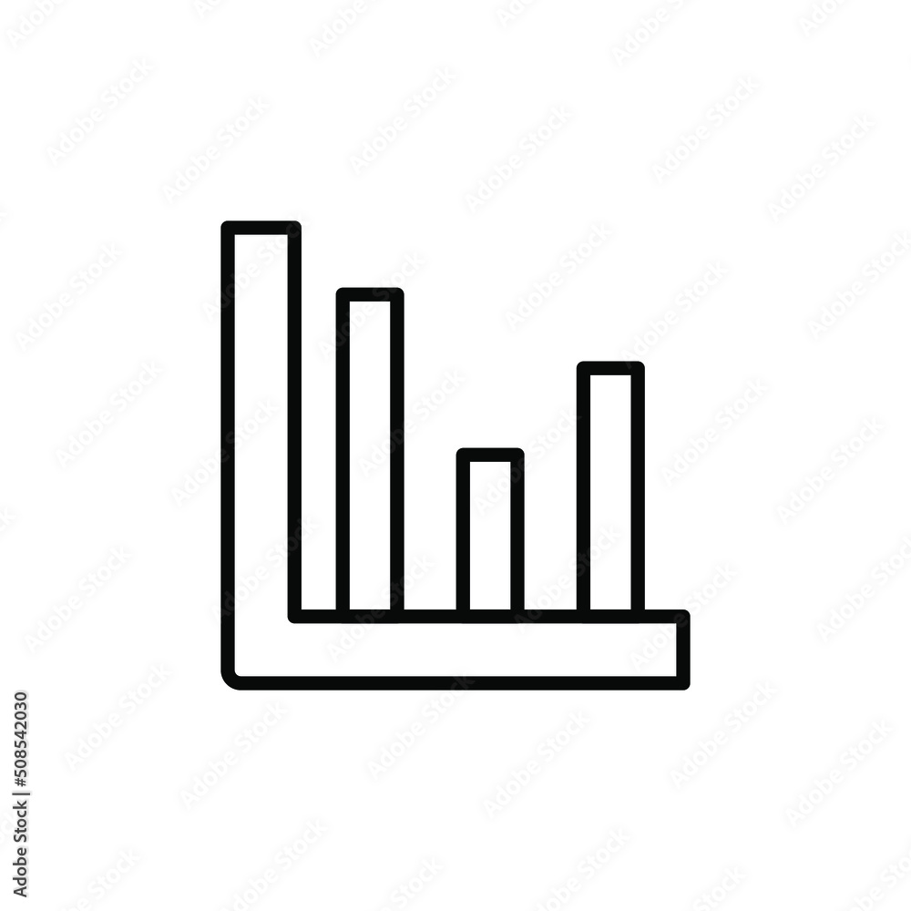 Analytics Icon in Line Style