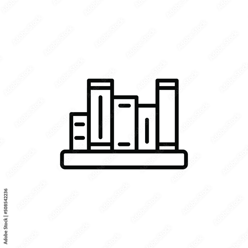 Library Icon in Line Style