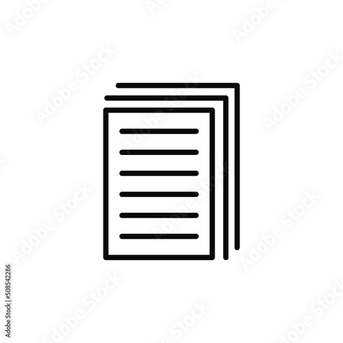 Papers Icon in Line Style © Noni