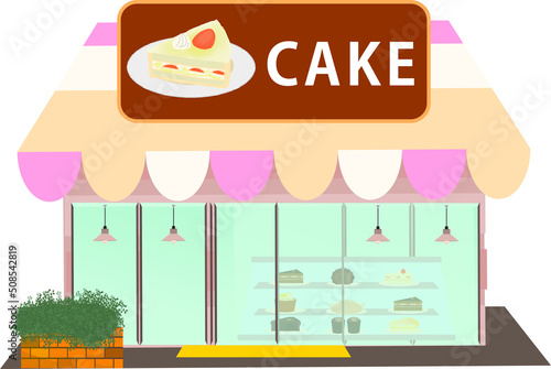 可愛いケーキ屋店舗