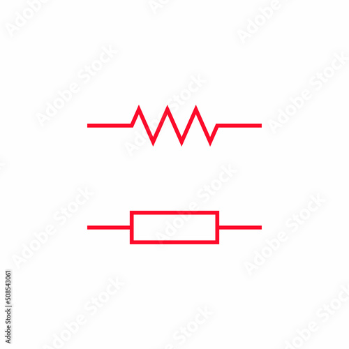 two different symbol of fixed resistor