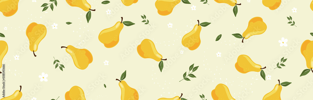 soft patterned background with quince fruit, flower, leaf illustration set. fruit pattern, flower backdrop, fabric, textile. Vector drawing. Hand drawn style. soft patterned background with quince fruit, flower, leaf illustration set. fruit pattern, flower backdrop, fabric, textile. Vector drawing. Hand drawn style.