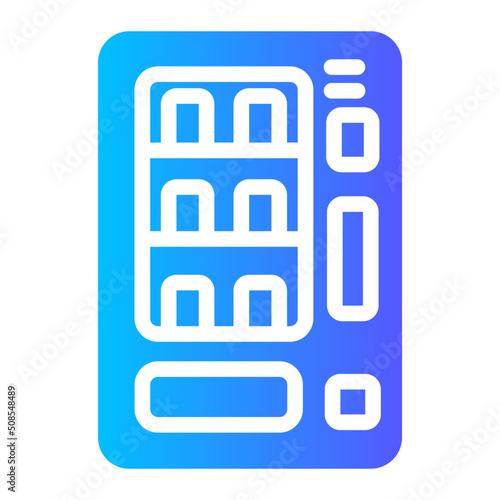 vending machine gradient icon