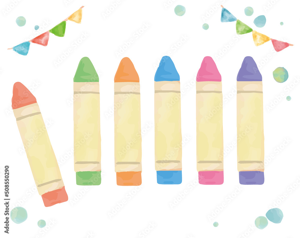 水彩イラスト クレヨン ベクターイラスト素材 Stock Vector Adobe Stock 水彩イラスト クレヨン ベクターイラスト素材 Stock Vector Adobe Stock