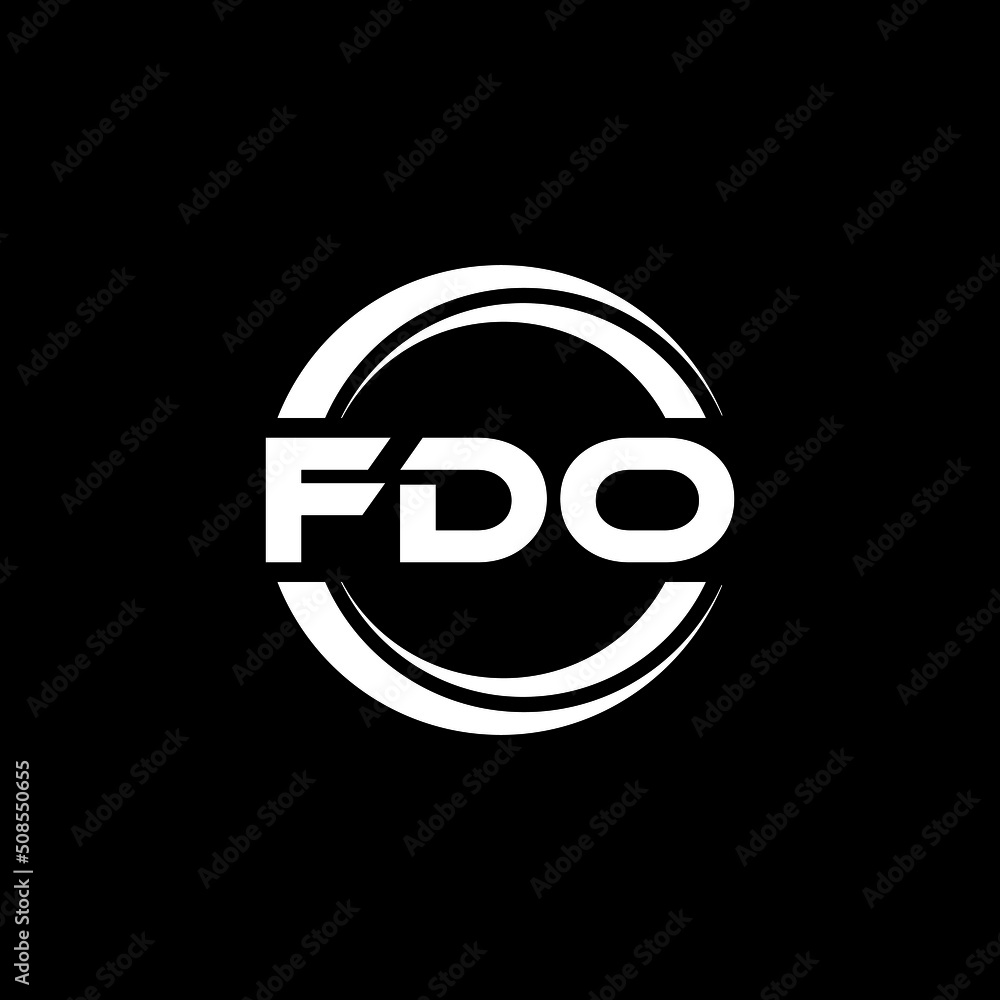 FDO letter logo design with black background in illustrator, vector logo modern alphabet font overlap style. calligraphy designs for logo, Poster, Invitation, etc. FDO letter logo design with black background in illustrator, vector logo modern alphabet font overlap style. calligraphy designs for logo, Poster, Invitation, etc.