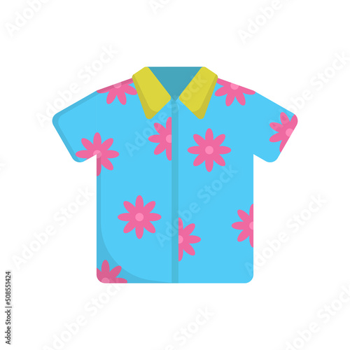 hawaiian shirt icon design template vector illustration