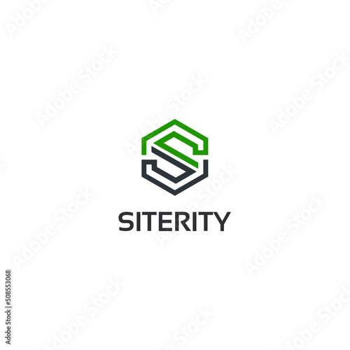 s hexa - logo template