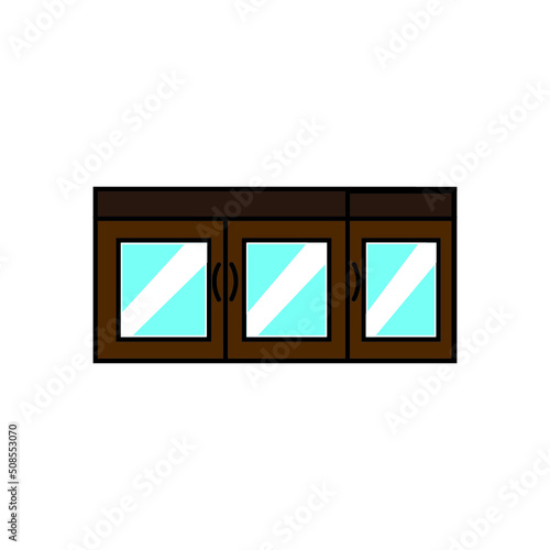 illustration vector graphic of bufet good for meubel market.