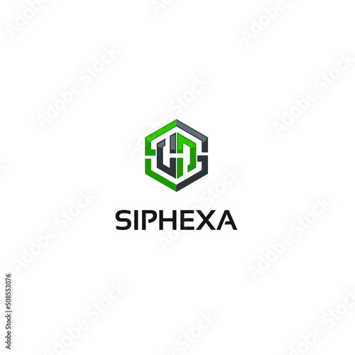 sh hexa - logo template