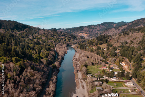 Chetco River in Brookings, Oregon, USA. photo