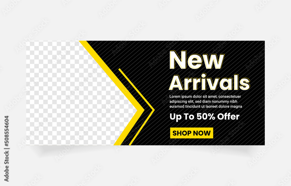Obraz premium product promotion banner template design